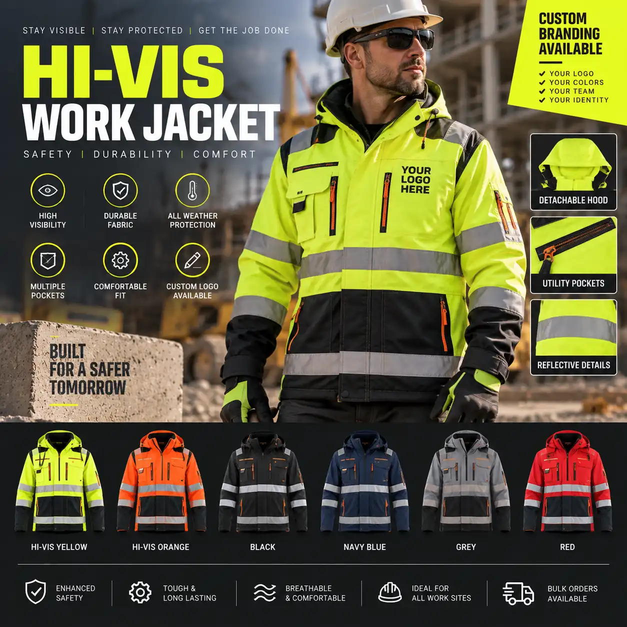 High-Visibility Work Jacket