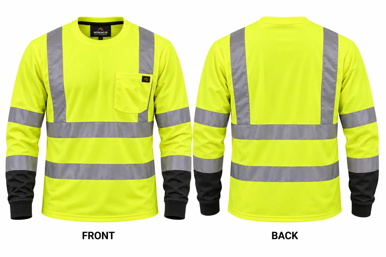 High-Visibility Long-Sleeve Work T-Shirt - Image 3