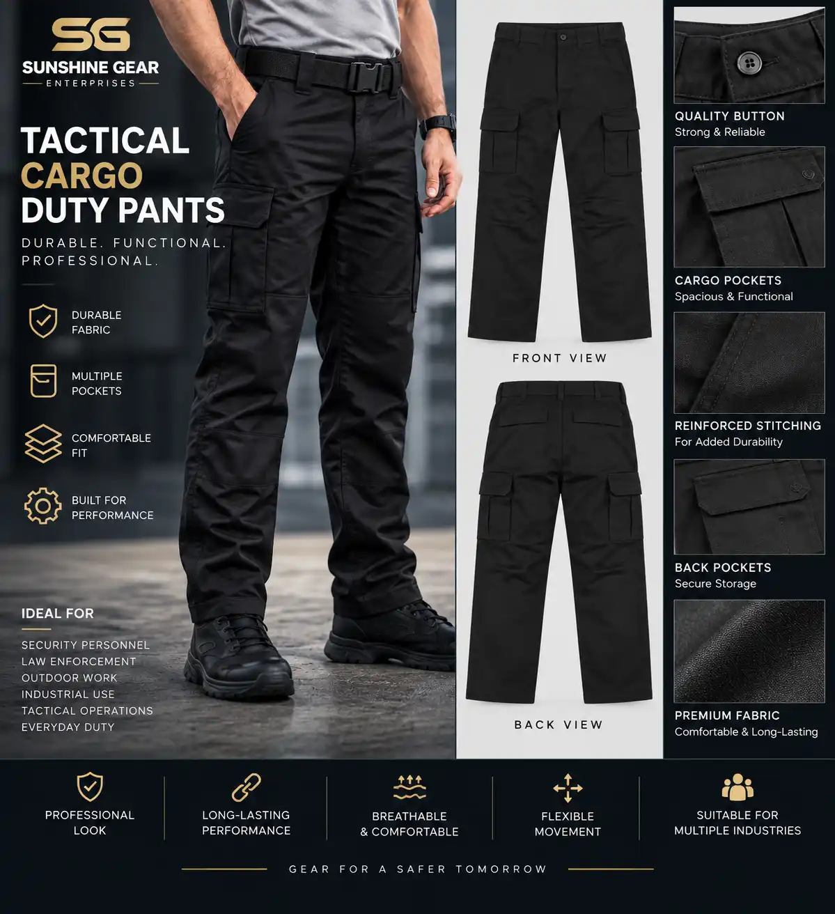 Tactical Cargo Duty Pants